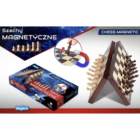 SZACHY MAGNETYCZNE Magiera 28 cm